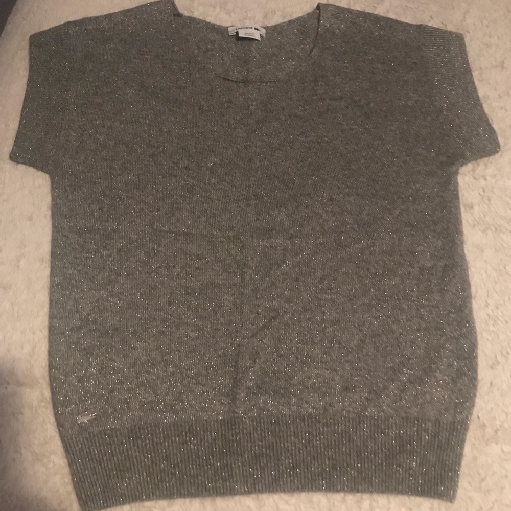 Lacoste Gray Sparkle Sweater